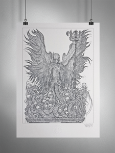 Dark Gods: Rise of The Ancients 13"x19" Giclée Print (vVurMzflessshhh Open Edition)