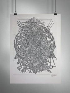 Dark Gods: The Council of Seven (The Gatekeepers) 13"x19" Giclée Print (vVurMzflessshhh Open Edition)