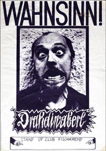 Drahdiwaberl - Wahnsinn! - Stand Up Club 1978 (Gig Poster)