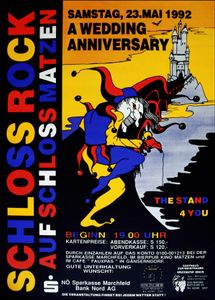 A Wedding Anniversary - Schloss Matzen - May 23, 1992 (Gig Poster)