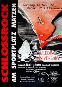 A Wedding Anniversary - Sportplatz Matzen - May 15, 1993 (Gig Poster)