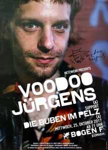 Voodoo Jürgens, Die Buben Im Pelz - Bogen F, Zürich - Oct 25, 2017 (Gig Poster)