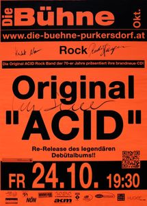 ACID - Die Bühne Purkersdorf - Oct 24, 2014 (Gig Poster)