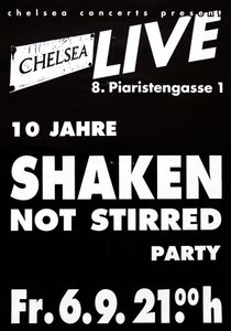 Shaken Not Stirred - Chelsea Wien - Sept 6, 1991 (Gig Poster)