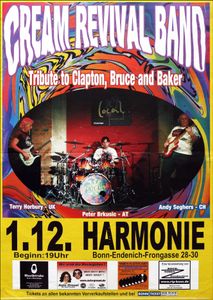 Cream Revival Band - Harmonie (Bonn) - Dec 1, 2013 (Gig Poster)