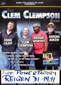 The Clem Clempson Band, Power Factory - Reigen Wien - Nov 19, 2013 (Gig Poster)