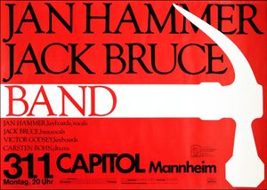 Jan Hammer Jack Bruce Band - Capitol Mannheim - Jan 31, 1983 (Gig Poster)