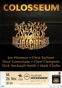 Colosseum - Bread & Circuses - Stadthalle Hockenheim - Nov 26, 1997 (Gig Poster / Album Promo)