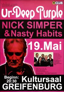 Nick Simper & Nasty Habits - Kultursaal Greifenburg - May 19, 2012 (Gig Poster)