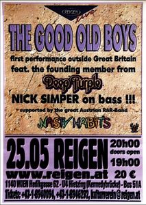 The Good Old Boys, Nick Simper, Nasty Habits - Reigen Wien - May 25, 2007 (Gig Poster)