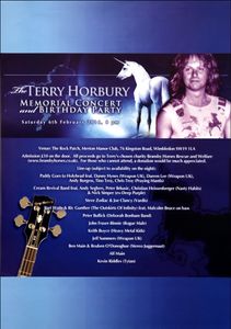 The TERRY HORBURY Memorial Concert & Birthday Party - The Rock Patch - Feb 6, 2016 (Gig Poster)
