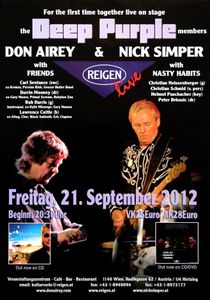 Don Airey with Friends, Nick Simper & Nasty Habits - Reigen Wien - Sept 21, 2012 (Gig Poster)