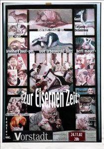 Christian Qualtinger, Zur Eisernen Zeit - Vorstadt, Wien - Nov 27, 2002 (Gig Poster)