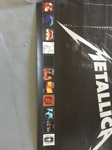 Metallica discography poster promo