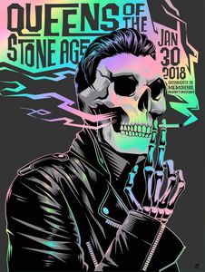 Queens Of The Stone Age Sacramento 2018 (Foil Variant)