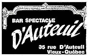 Bar Spectacle D'Auteuil