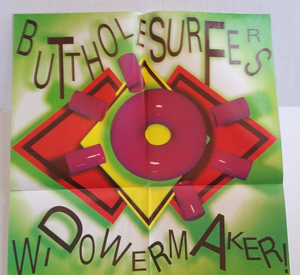 BUTTHOLE SURFERS Promo POSTER 1989 Widowermaker Touch & Go 18.5" x 37" 