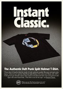 The Daft Punk Official Merchandise Posters: Split Helmet Tee