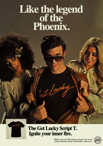 The Daft Punk Official Merchandise Posters: Lucky Mens Tee