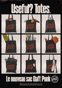 The Daft Punk Official Merchandise Posters: Logo Tote Bag