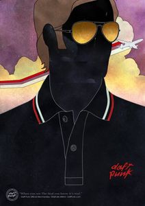 The Daft Punk Official Merchandise Posters: Logo Polo Shirt