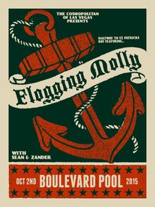 Flogging Molly - The Boulevard Pool, 2015