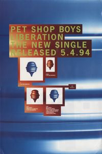 Pet Shop Boys - Liberation UK in-store display poster