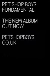 Pet Shop Boys - Fundamental UK double-sided in-store promo display poster