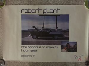 Robert Plant - Principle Of Moments Tour Poster 1983