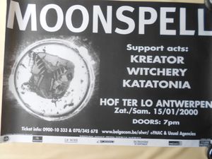 Moonspell / Kreator / Witchery / Katatonia