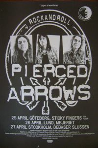 Pierced Arrows Swedish Tour Poster