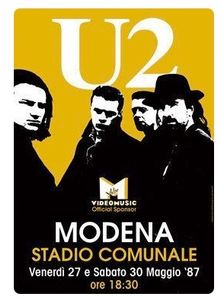 U2 Modena 1987