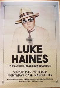 Luke Haines Manchester 2017