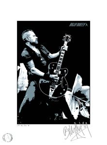 Billy Duffy Limited Edition Signed Screenprint - BD Black Falcon