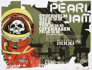 Pearl Jam Stockholm / Oslo / Copenhagen 2000