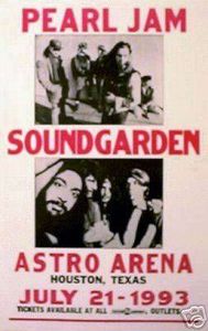 Pearl Jam / Soundgarden Houston 1993
