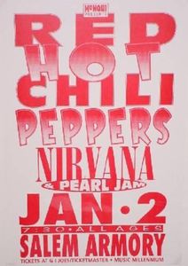 Red Hot Chili Peppers Salem 1992
