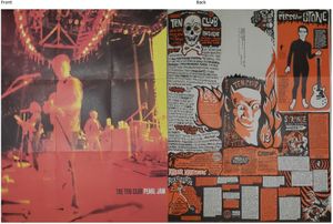 Pearl Jam Ten Club foldout 1998