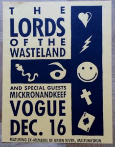 Lords of the Wasteland Seattle 1987