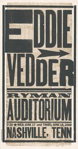 Eddie Vedder Nashville 2009