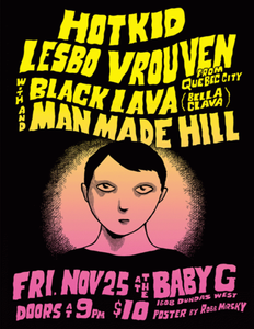 HotKid + Lesbo Vrouven + Black Lava + Man Made Hill