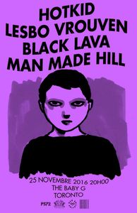 HotKid + Lesbo Vrouven + Black Lava + Man Made Hill