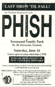 Phish Townsend 1990