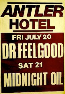 MIDNIGHT OIL - Royal Antler Hotel, Narrabeen, NSW (Australia) Concert Poster - 21 Jul 1979