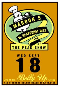 Maroon 5 Solana Beach 2002