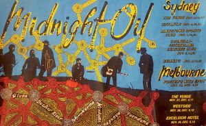 MIDNIGHT OIL - Nov/Dec 1986 - Tour Poster