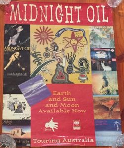 MIDNIGHT OIL - Back Catalogue Poster ©1993