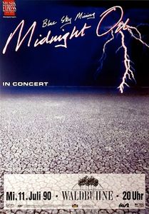 MIDNIGHT OIL - Waldbuehne, Berlin (Germany) Concert Poster - 11 Jul 1990