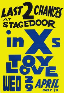 INXS -  Stagedoor Tavern, Sydney, NSW (Australia) Concert Poster - 29 Apr 1981