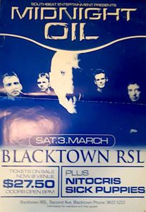 MIDNIGHT OIL - Blacktown RSL, NSW (Australia) 03 Mar 2001